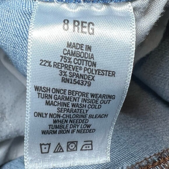 Aeropostale High Rise Jegging Womens Size 8 Blue Jean Distressed Ripped Skinny - Picture 5 of 16